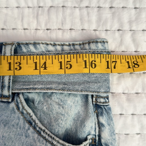 Rewash Belted Micro Mini Skirt Denim Size 9 / 29 Tilly’s Light Stone - Picture 9 of 10